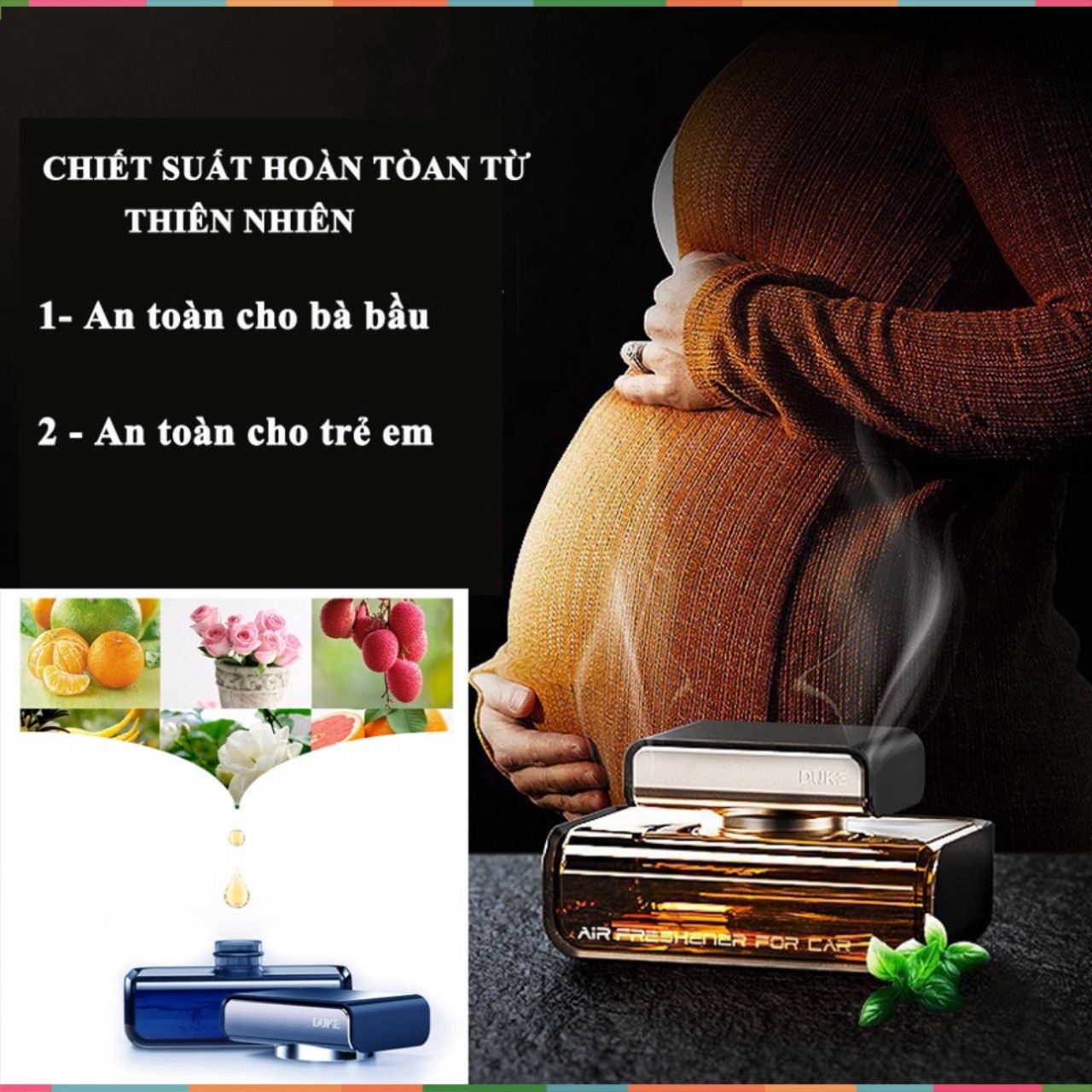 Nước hoa Duke mẫu mới - Nước hoa đặt taplo ô tô