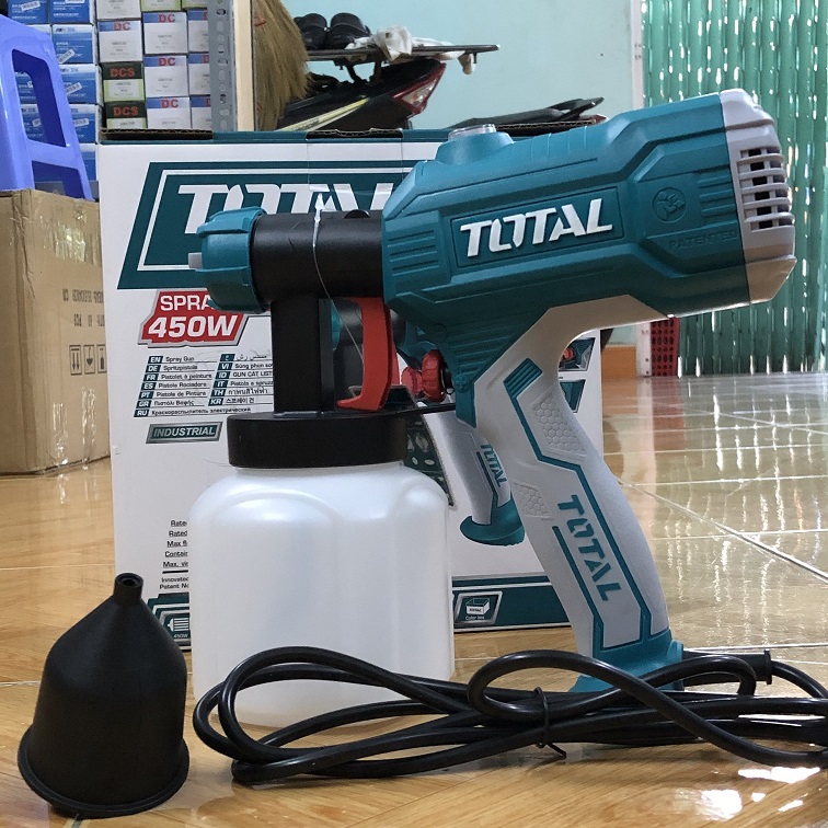 Máy phun sơn điện TOTAL TT3506 450W (Đủ phụ kiện)