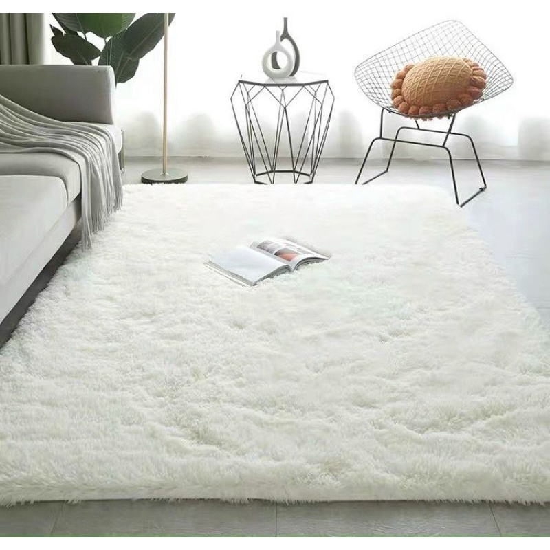 Thảm lông trải sàn thảm trải phòng ngủ decor phòng khách cao cấp dày dặn