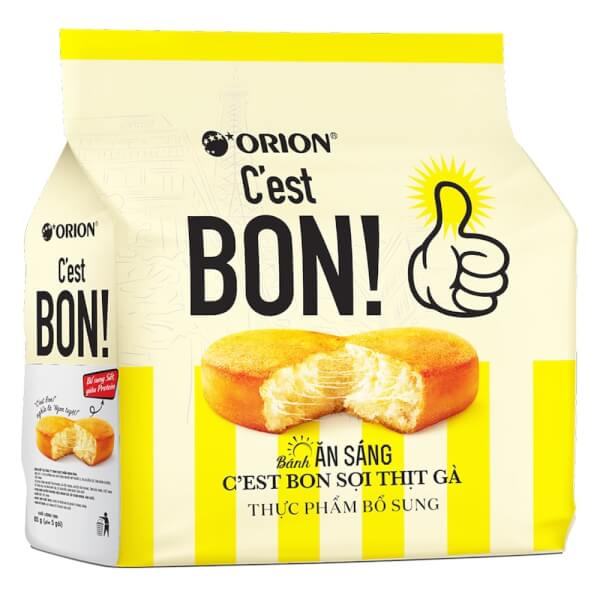 Bánh Ăn Sáng C'est Bon Orion Sợi Thịt Gà (Túi 85g)