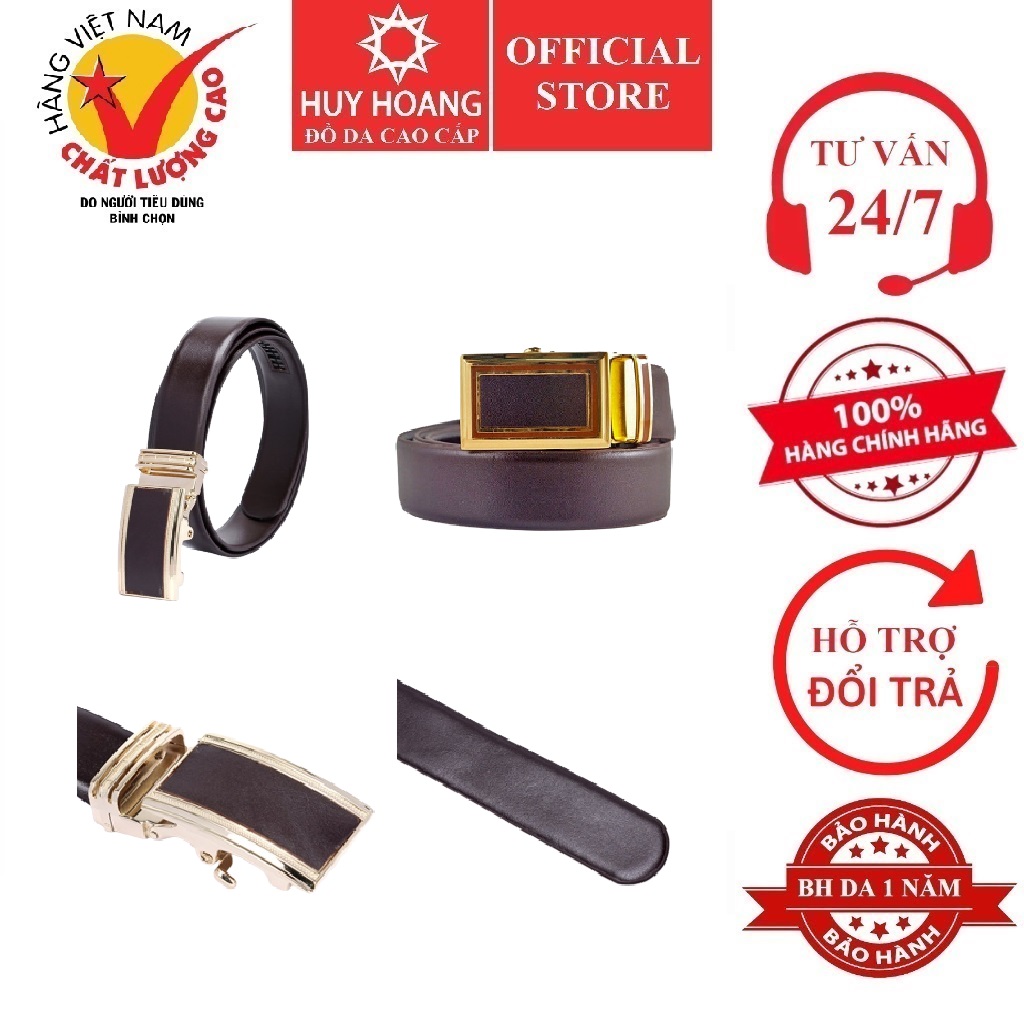 Thắt lưng nam da bò  màu nâu HK4112