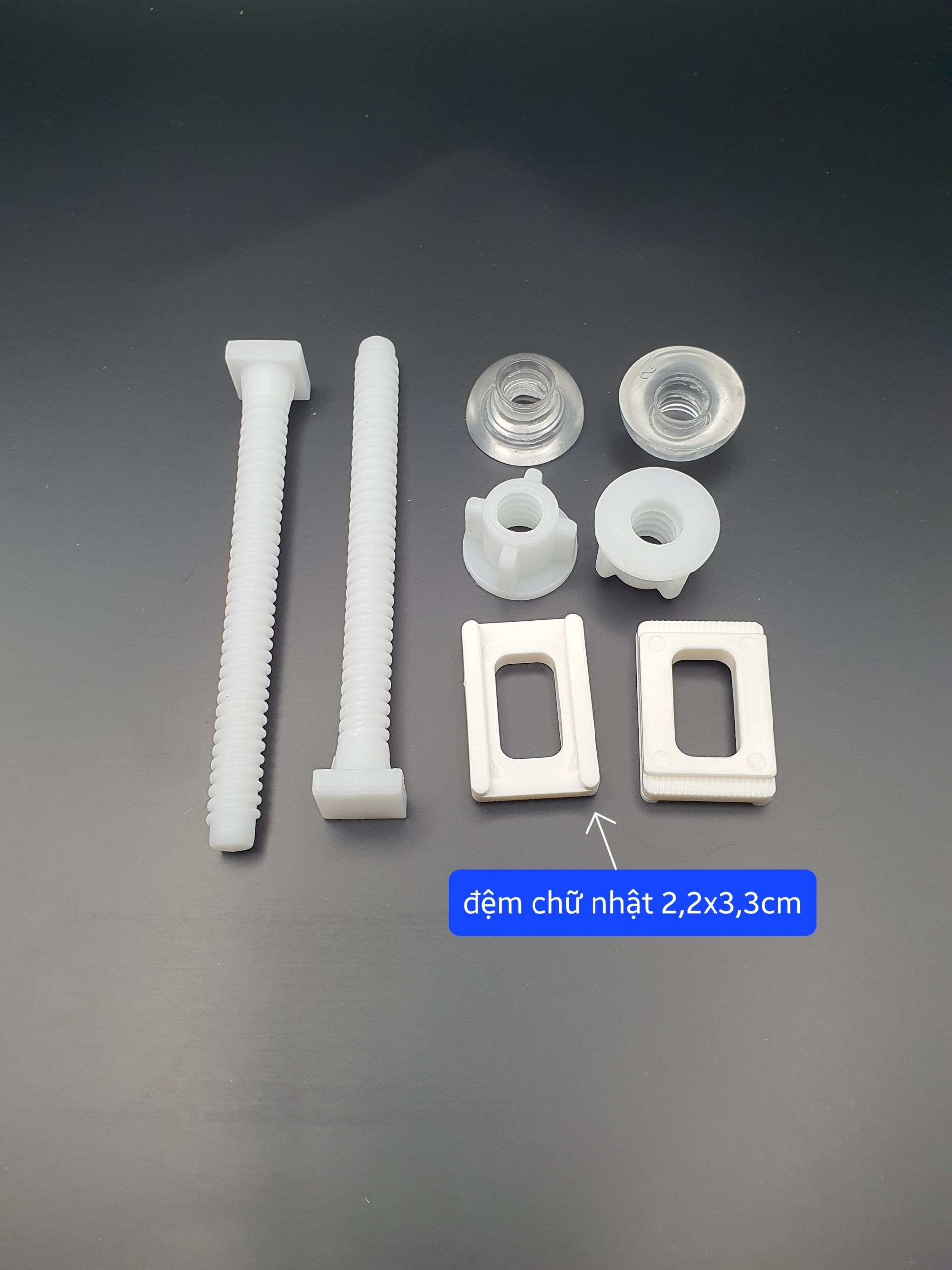 Soft Close plastic dome table cover long nut-long plastic screw