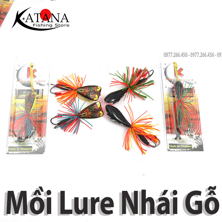 Mồi Lure Nhái Gỗ - Action nhảy và Action Lắc