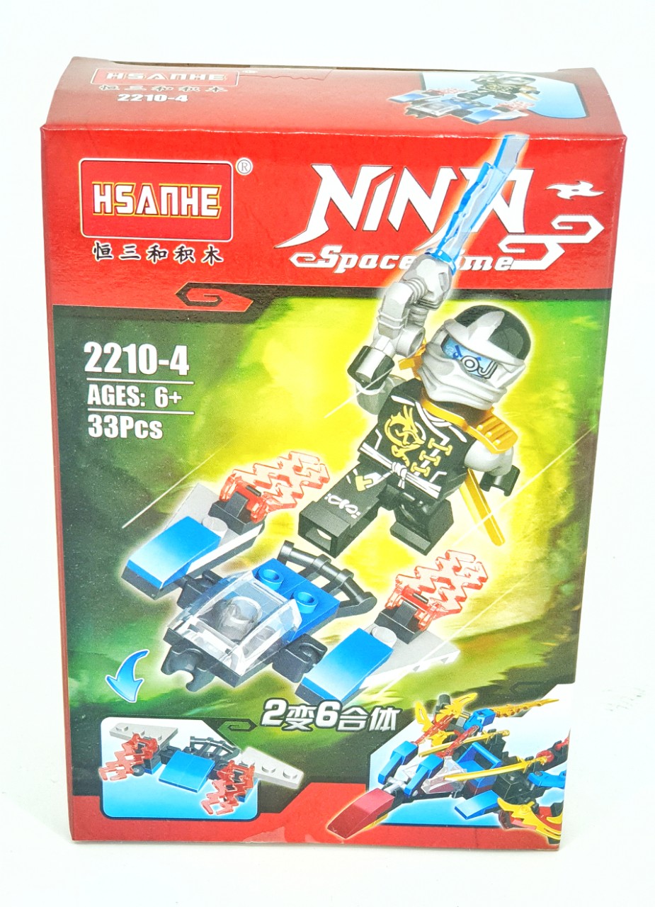[HCM]Bộ 6 Minifigures Ninjago 6 in 1 Lắp Ráp Phi Cơ Ninja ( 194 Mảnh )