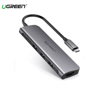 Cáp Chuyển USB Type C Sang HDMI + USB 3.0 3+PD Ugreen (50209) thumbnail