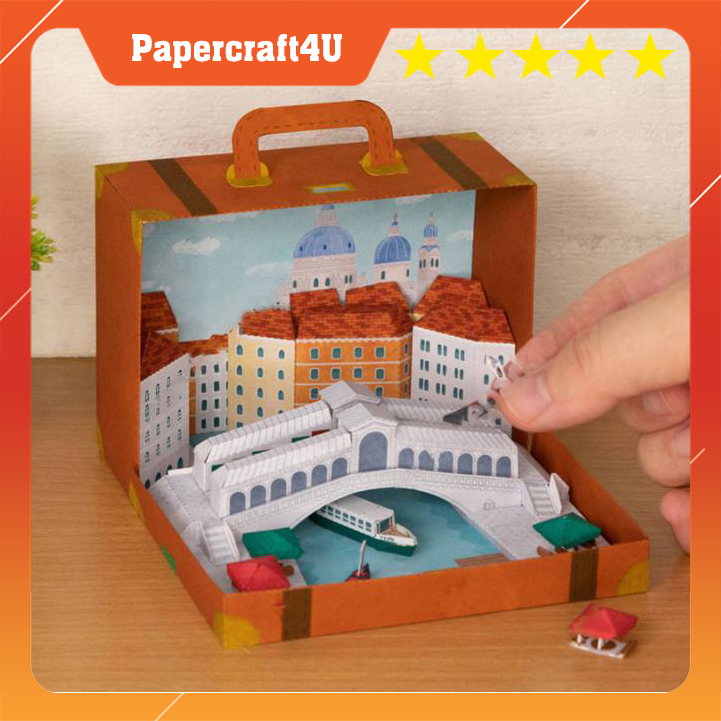 Mô hình giấy 3D Kiến trúc Vali Venice