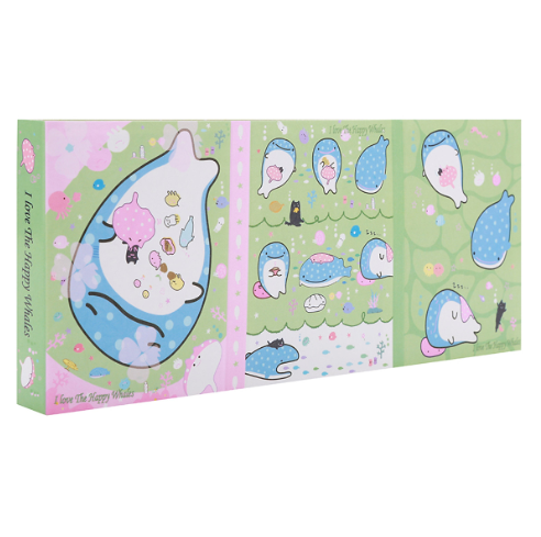 [HCM]Sổ Giấy Note Cute Little Whale (6 Xấp) - Mẫu 3