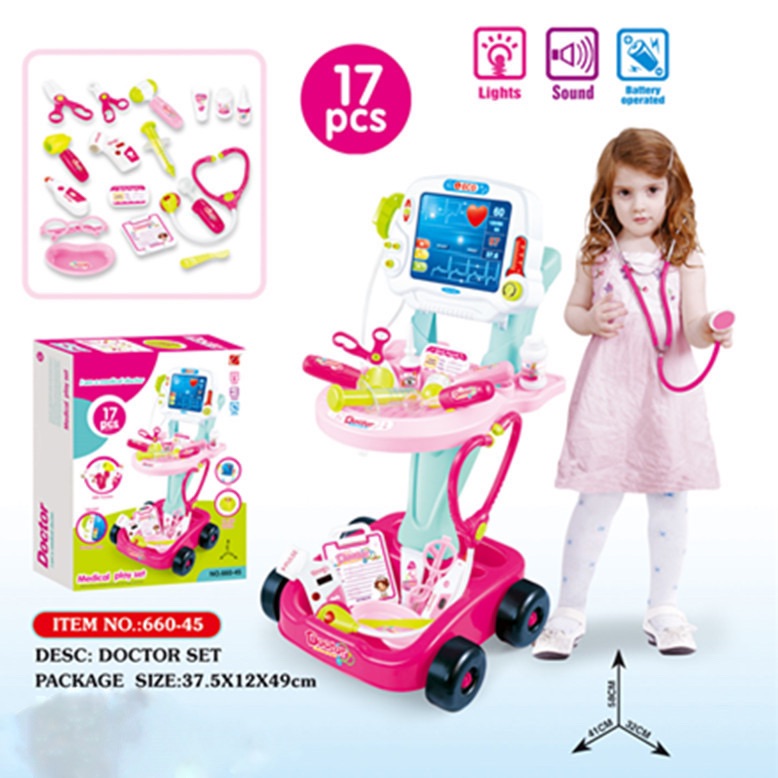 ĐỒ CHƠI BÁC SĨ XE ĐẨY KHÁM BỆNH CAO CẤP CỠ LỚN