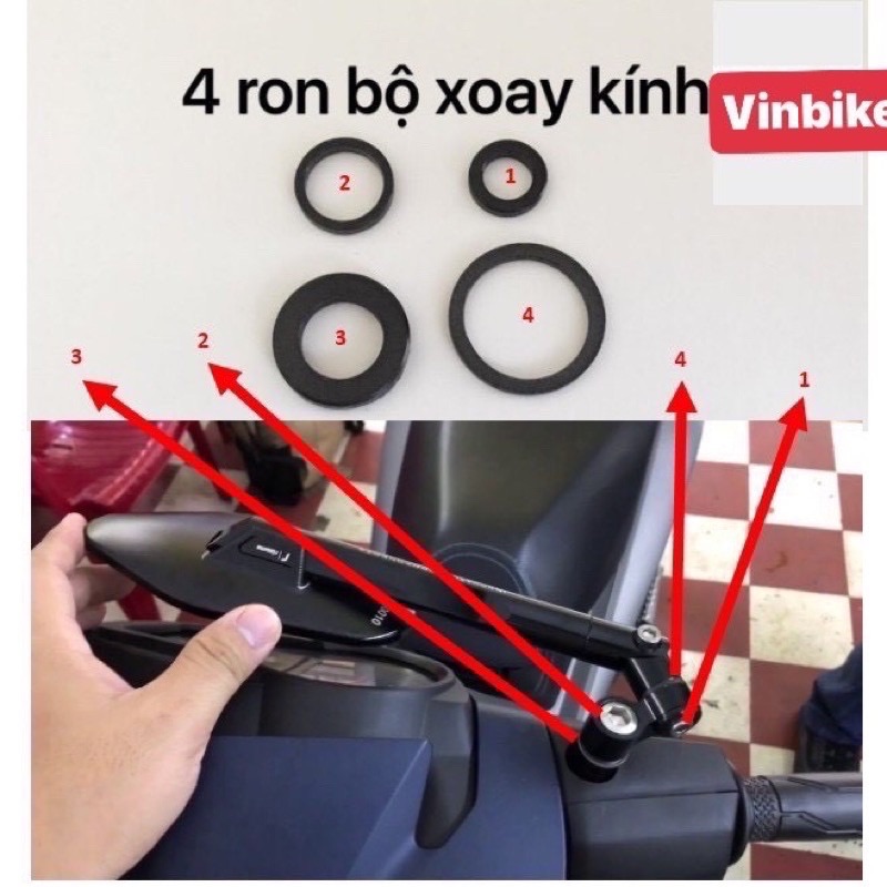 Bộ Ron Xoay kính 360 độ