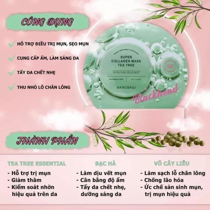 1 miếng nạ Mặt Nạ BANOBAGI SUPER COLLAGEN