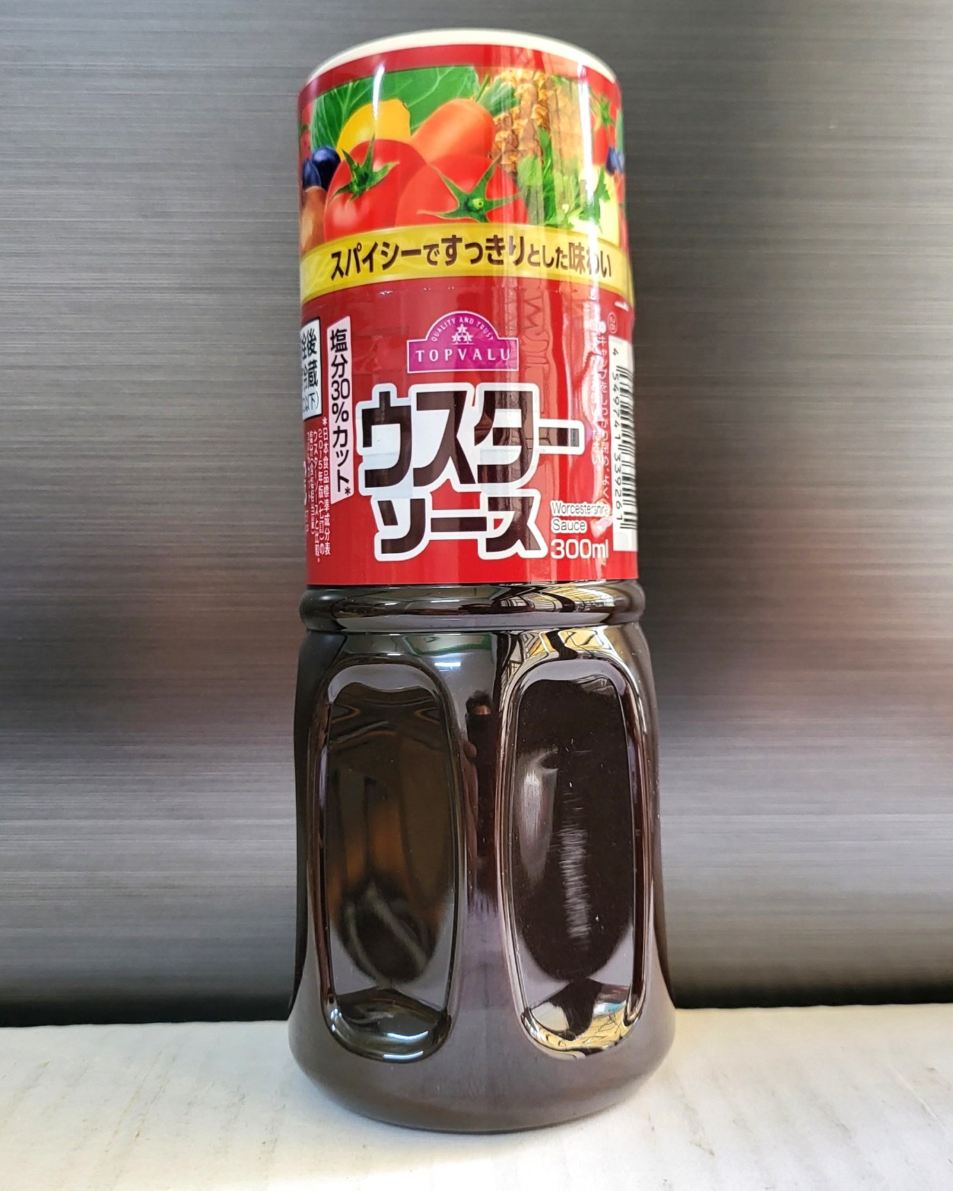 Topvalu - chai 300ml - sốt worcestershire sauce / nhật bản