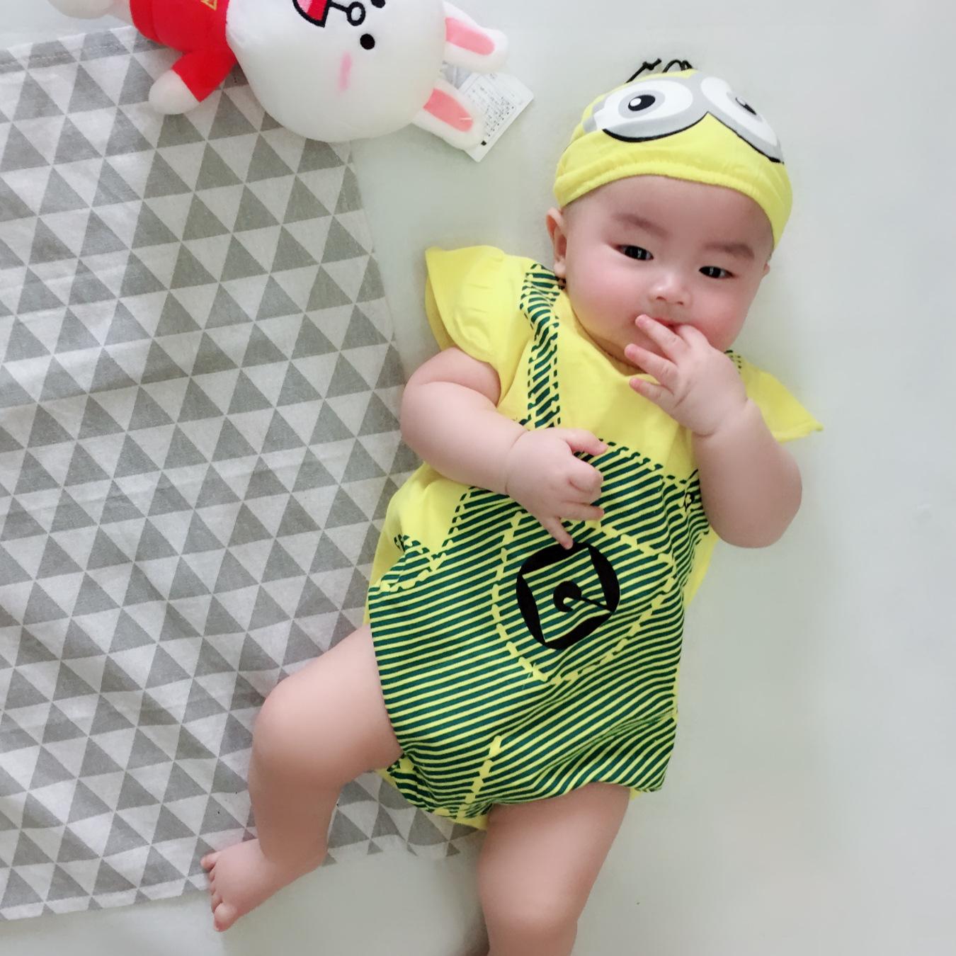 Body minion kèm mũ cho bé 7-13kg