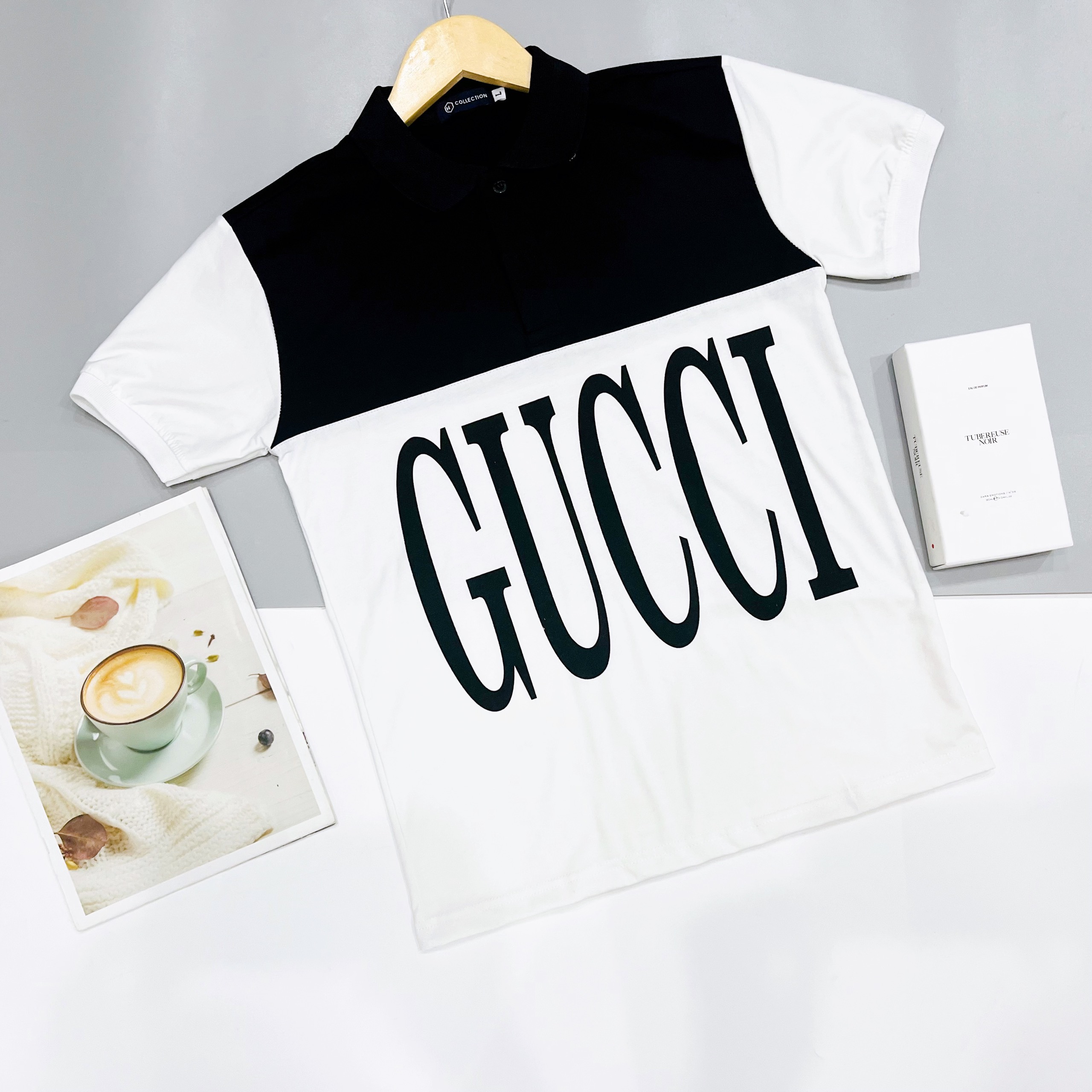 Áo thun nam cổ trụ tay ngắn in chất vải cotton co giãn 4 chiều thấm hút mồ hôi mẫu mới hàng cao cấp