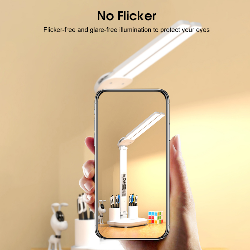 Hàng có sẵn Bàn đèn bàn Đèn bàn 3 Màu cảm ứng mờ Đèn Bắc Âu Bàn ánh sáng Đại học Ký túc xá Đèn phòng ngủ Đèn bàn hiện đại Đèn bảo vệ mắt Đèn bàn làm việc và học tập