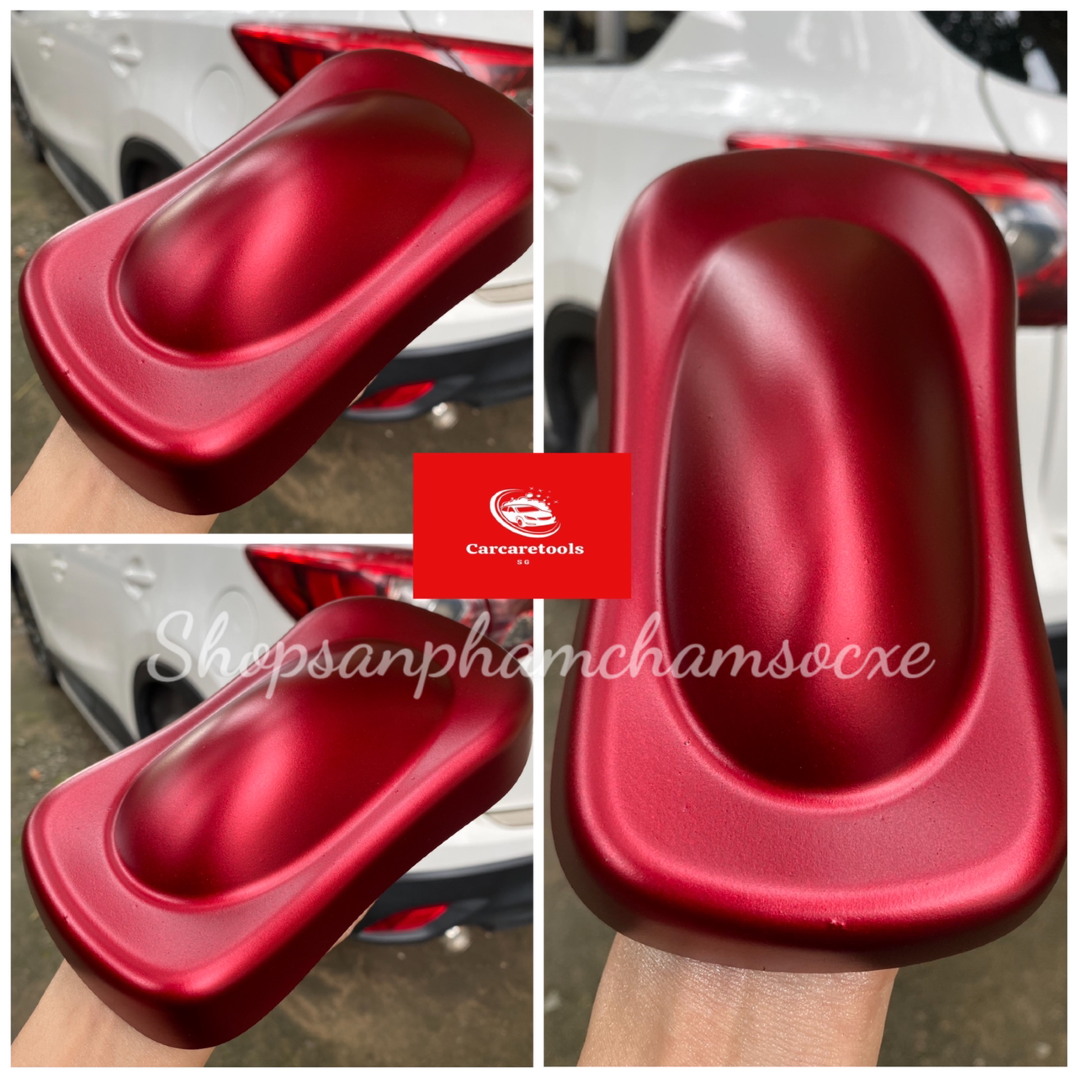 Sơn đỏ cherry mờ - Sơn 2k đóng lon 0.5kg và 1kg