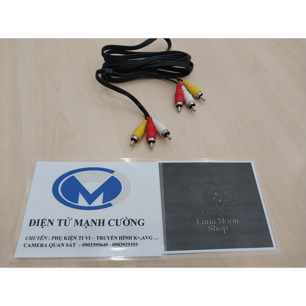 Dây Av 6 Đầu Chiều Dài 1.5M Màu Đen