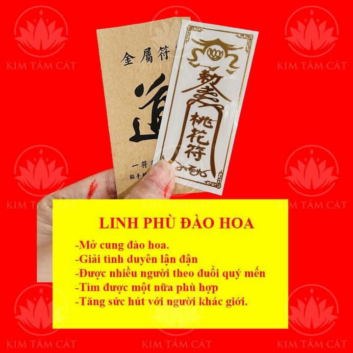 [HCM]Combo 3 linh phù thoát ế khai vận đón lộc ( đào hoa chuyển vận thần tài Việt Nam) dán điẹn thoại