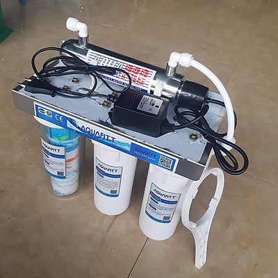 Bộ 3 lọc nước sạch có đèn UV AquaPro diệt 99.99% vi khuẩn gây hại.