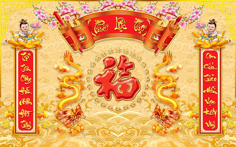 Tranh dán tường VTC trang trí phòng thờ UD0933 kim sa. Chất liệu giấy PP kim sa cao cấp. Cam kết giá tốt trên thị trường.