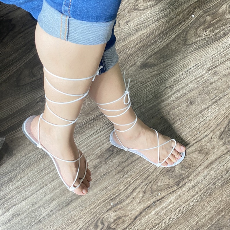 GIÀY SANDAL NỮ CỘT DÂY CHIẾN BINH ĐI BIỂN DM