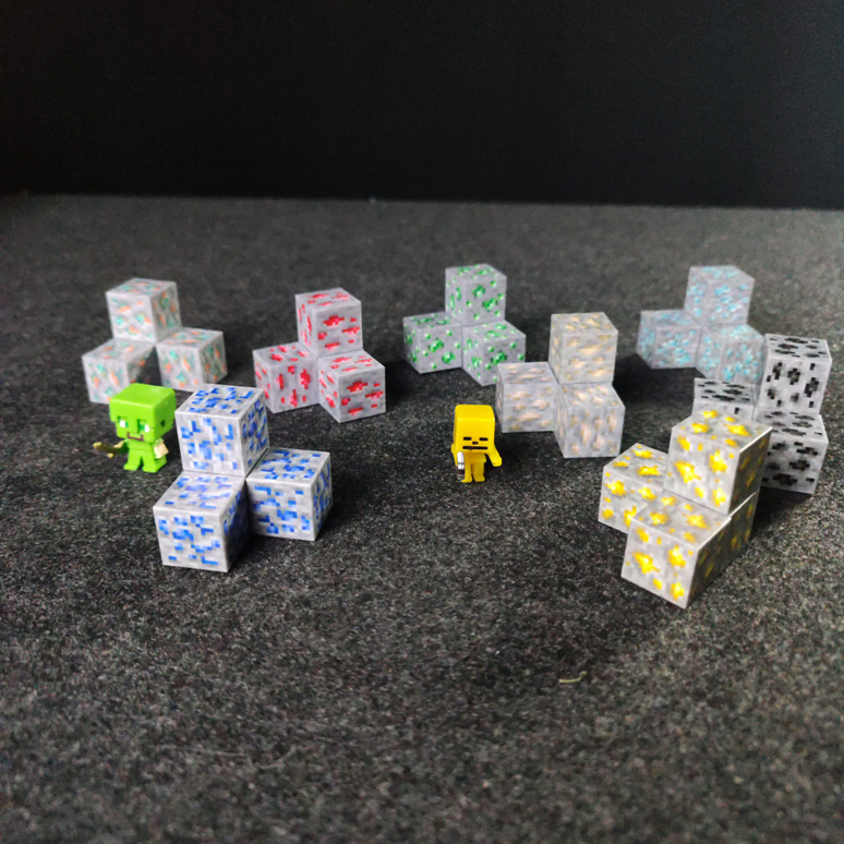 Mô hình lắp ráp minecraft từ các khối nam châm