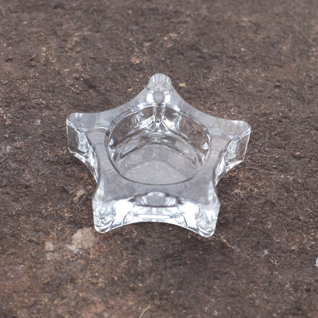 Ly Đựng Nến Thủy Tinh. Chân Nến Ngôi Sao Cao 2cm Trang Trí Nhà Cửa Sang Trọng