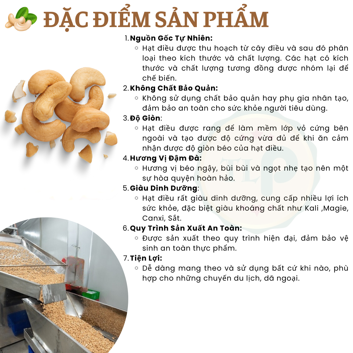 HẠT ĐIỀU XẾP HOA TÂN LỘC PHÁT