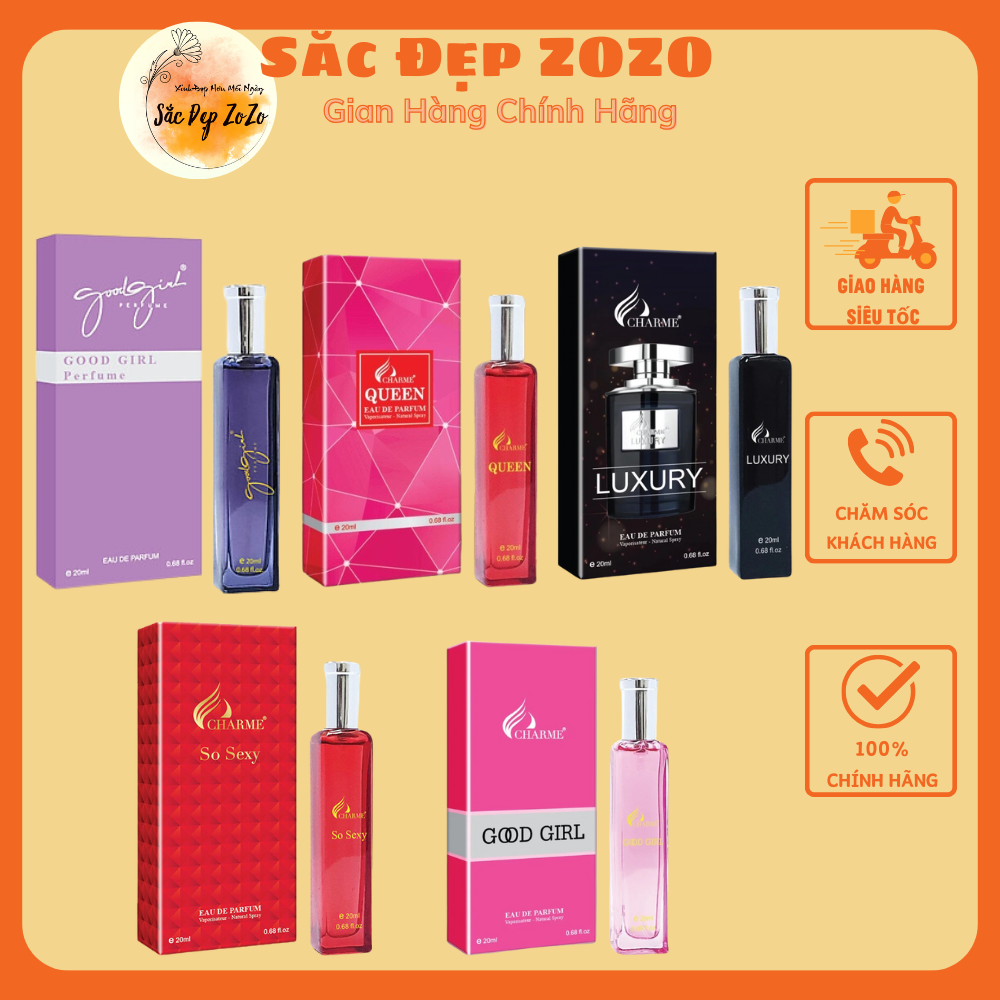 Nước Hoa Mini 20ml 6 Mùi Nam Nữ