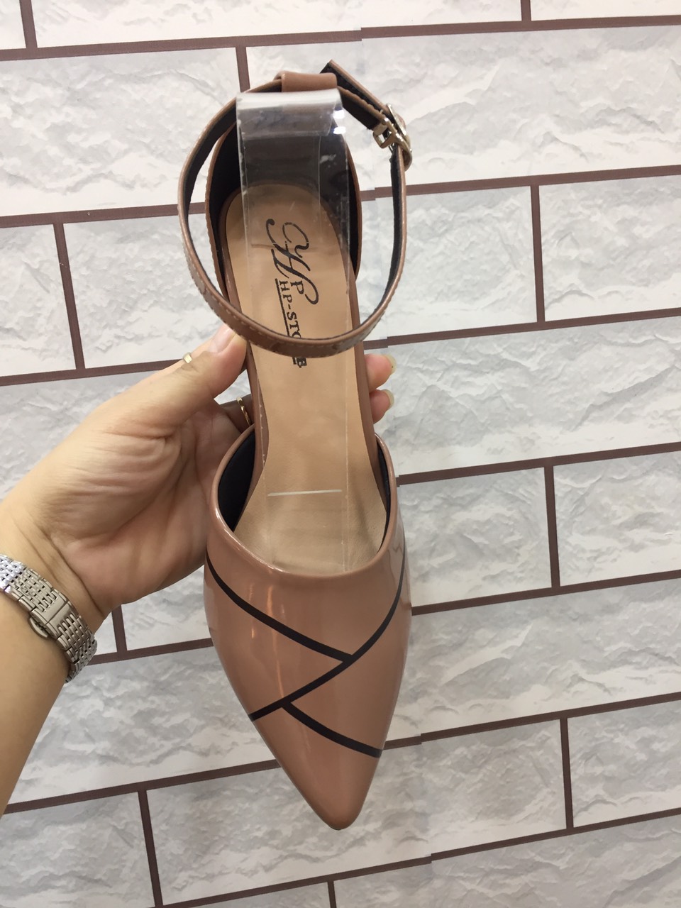 [HCM]Giày SanDal gót 7 phân V59