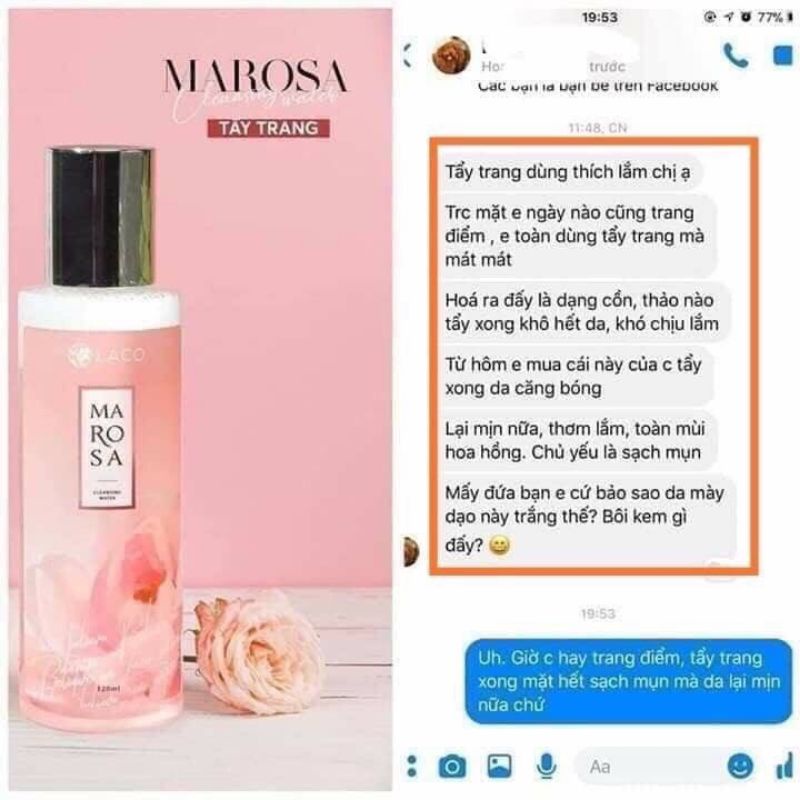 Tẩy trang Marosa Laco