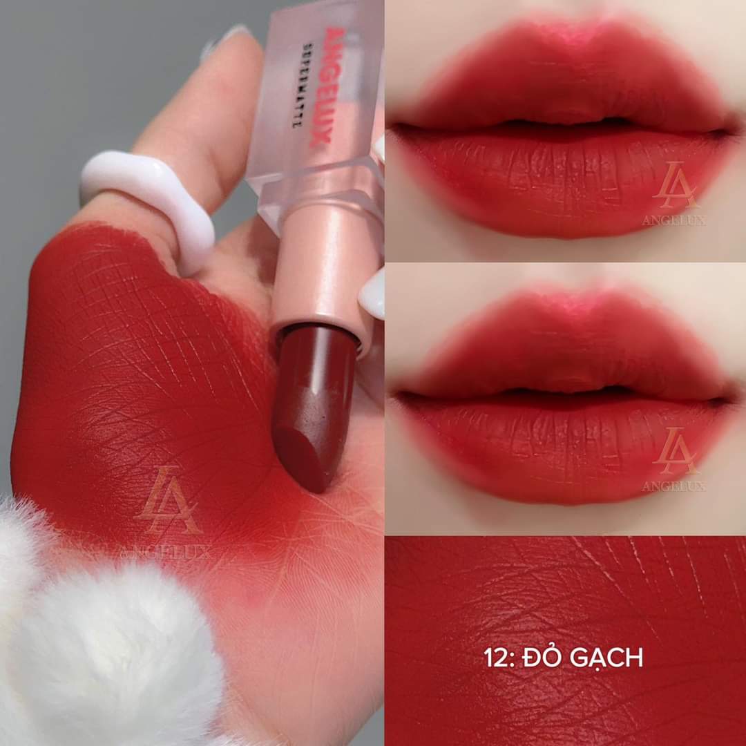 SON THỎI SÁP ANGELUX 2023 NEW - ĐỎ GẠCH