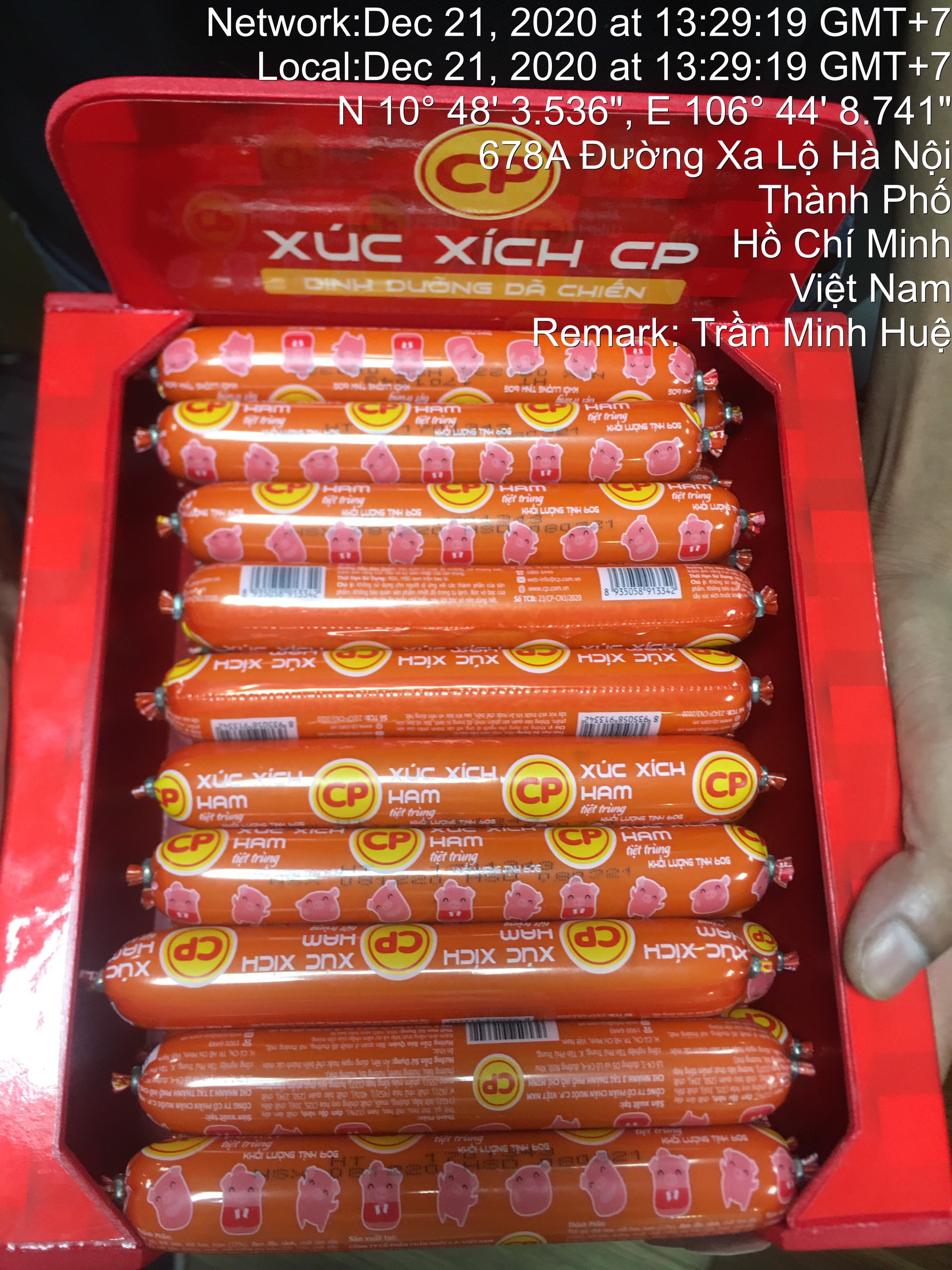 [HCM]Xúc Xích C.P 60g Nhân Thịt ( combo túi 25 cây )