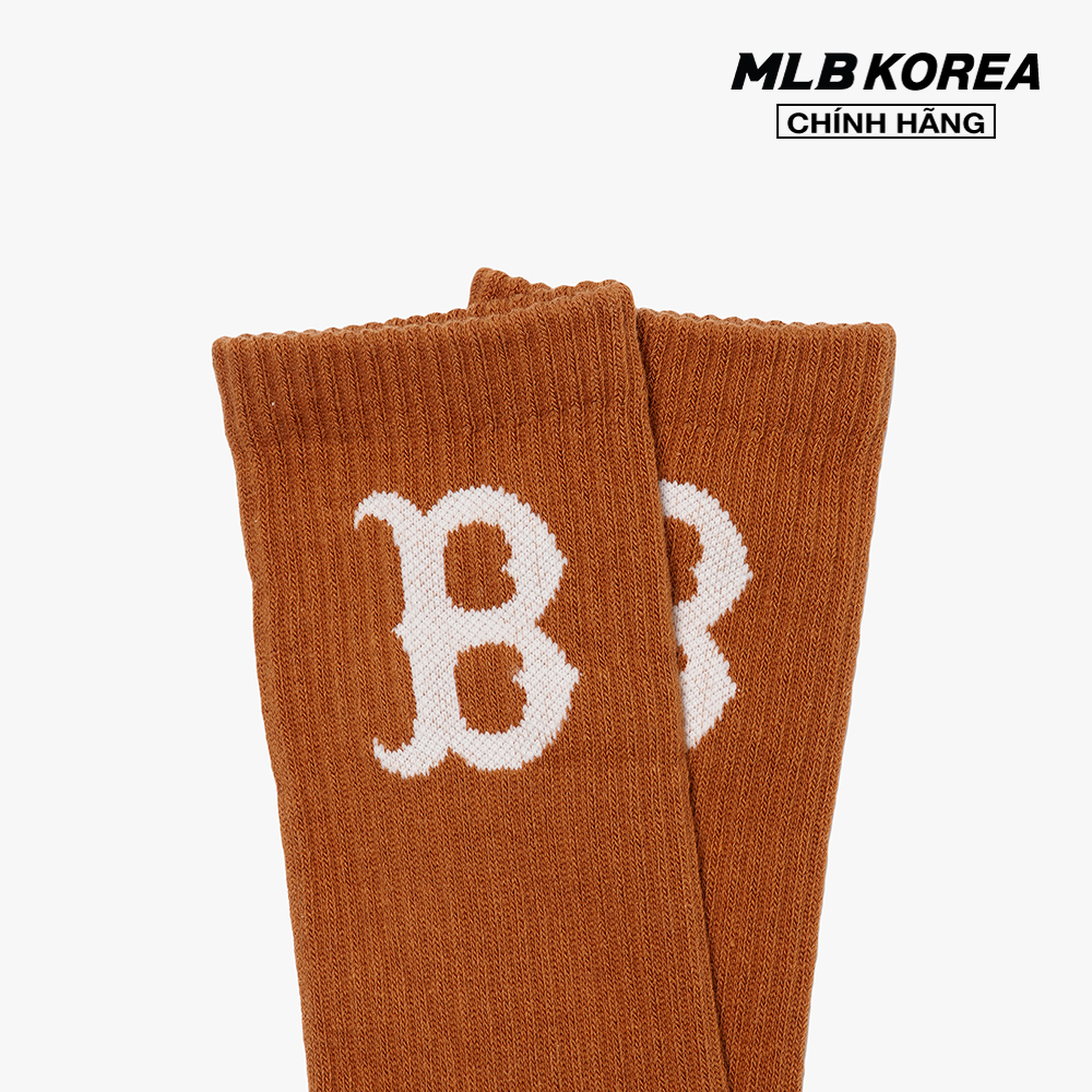 MLB - Vớ cổ cao unisex Basic Medium Logo 3ASOM032N-43BRS