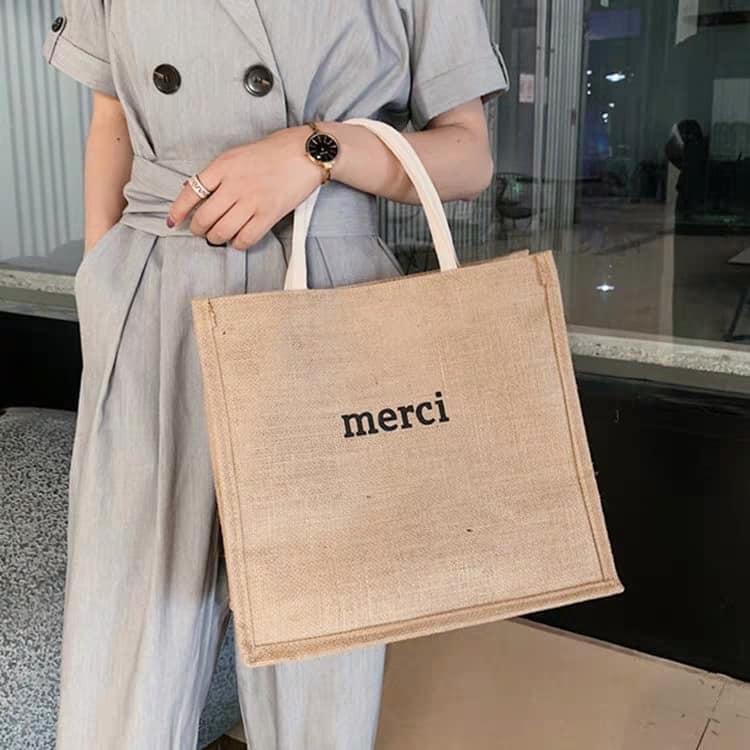 Túi Tote Vải Bố Merci Hot Trend