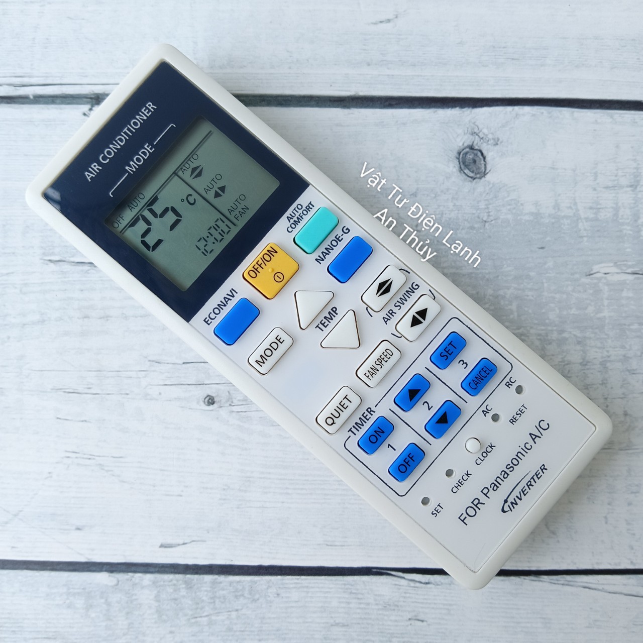 Remote máy lạnh PANASONIC INVER 2 chiều