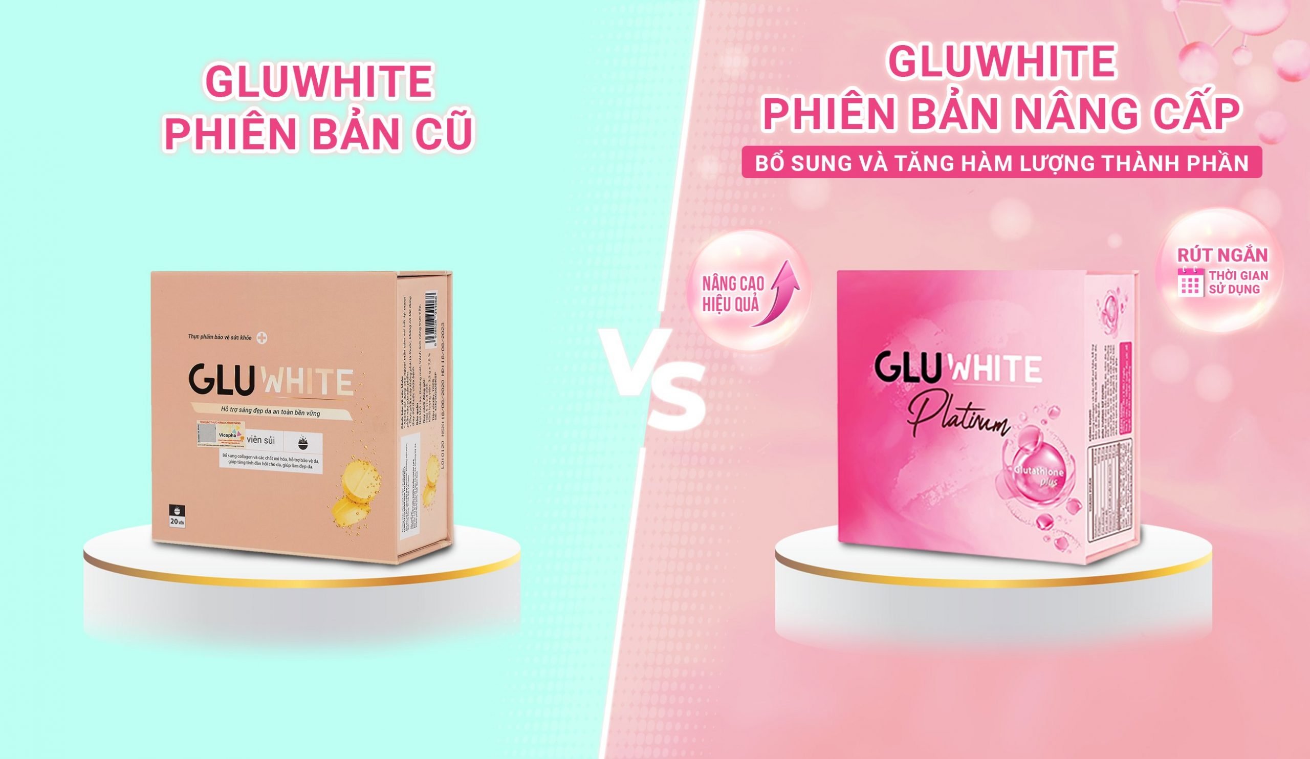 Viên sủi trắng da Gluwhite