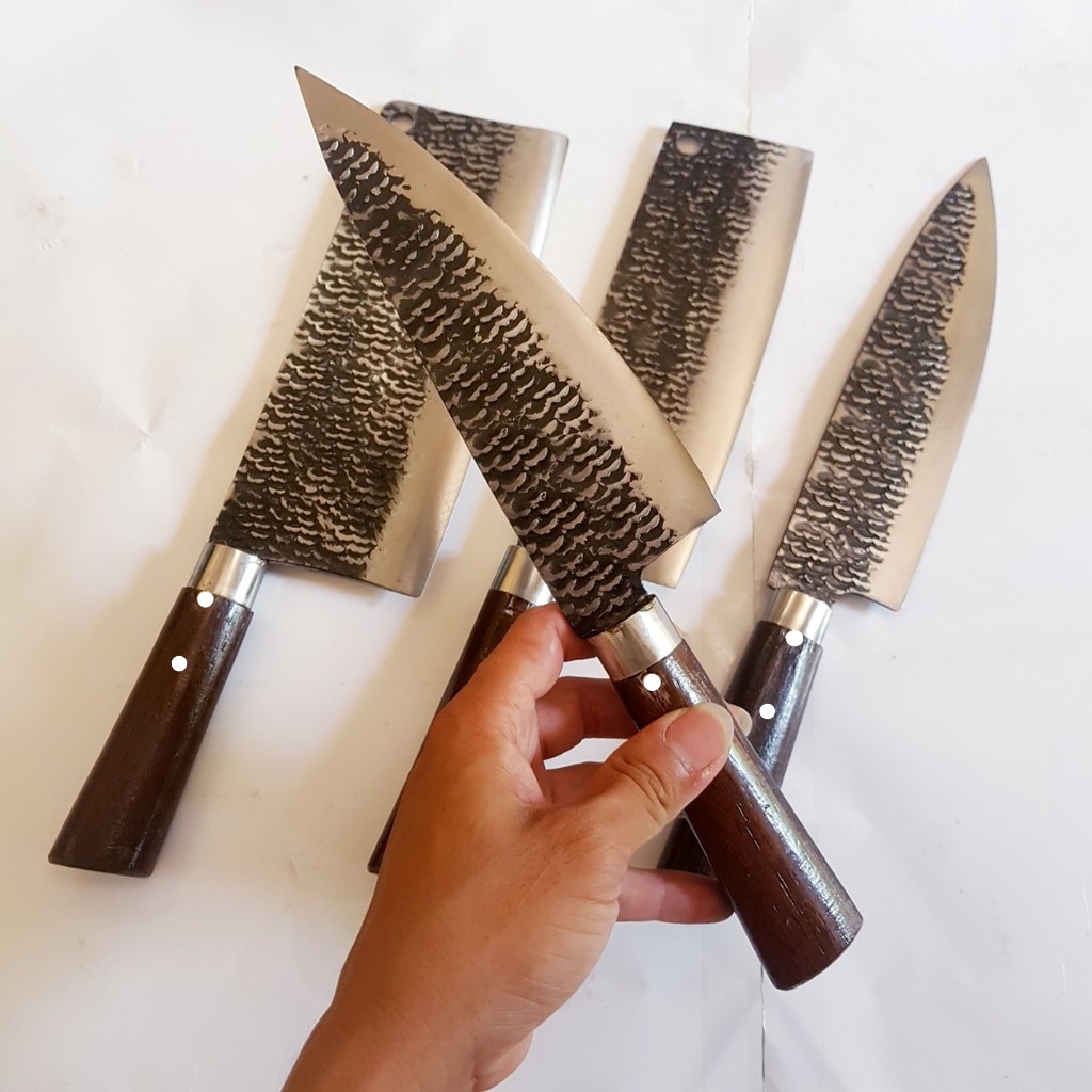 [DAO PHÚC SEN]Combo Bộ 4 món dao nhíp xe nhà bếp ( ảnh thật 100%)