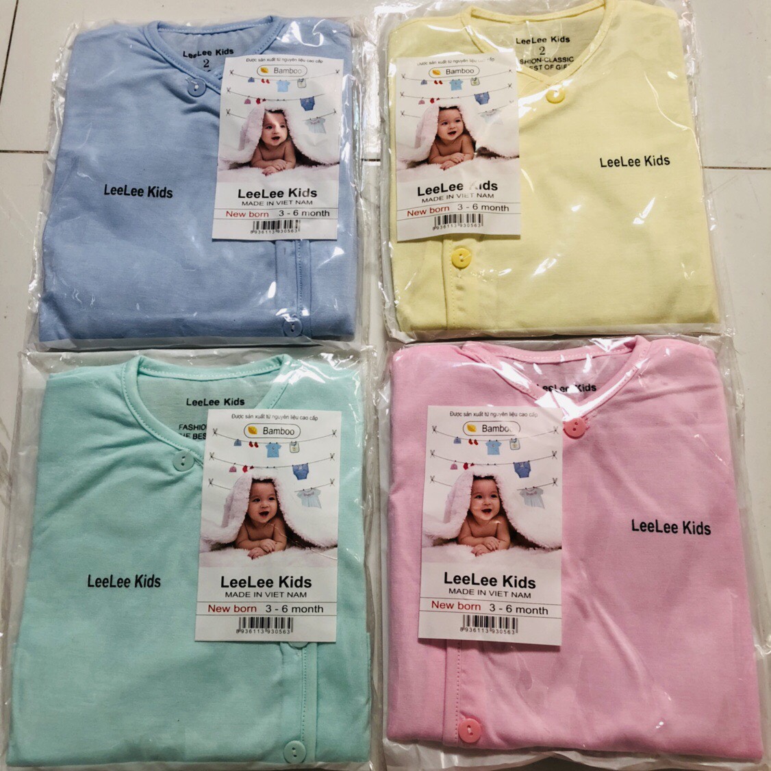 Bộ dài lee lee kids cho bé 3-8kg