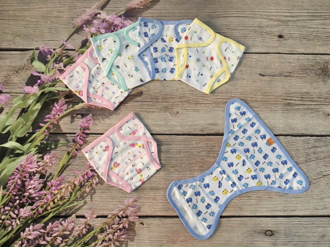 Combo 5 Tả dán Cotton Mintuu Cao cấp (Size 1 - size 3)