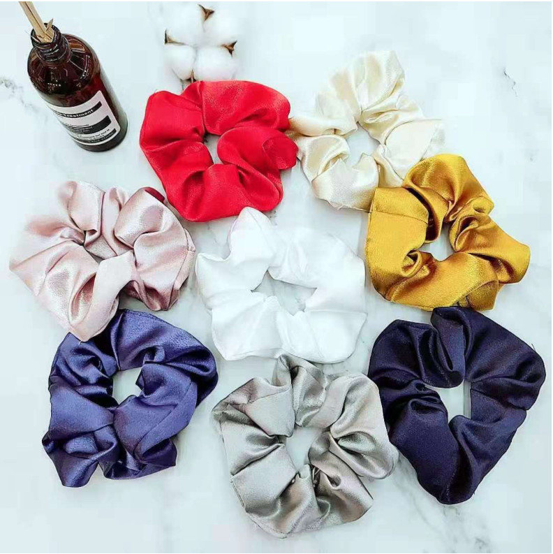 [HCM]Dây buộc tóc - vòng cột tóc nữ Satin Hàn Quốc nhiều màu lựa chọn - KT25