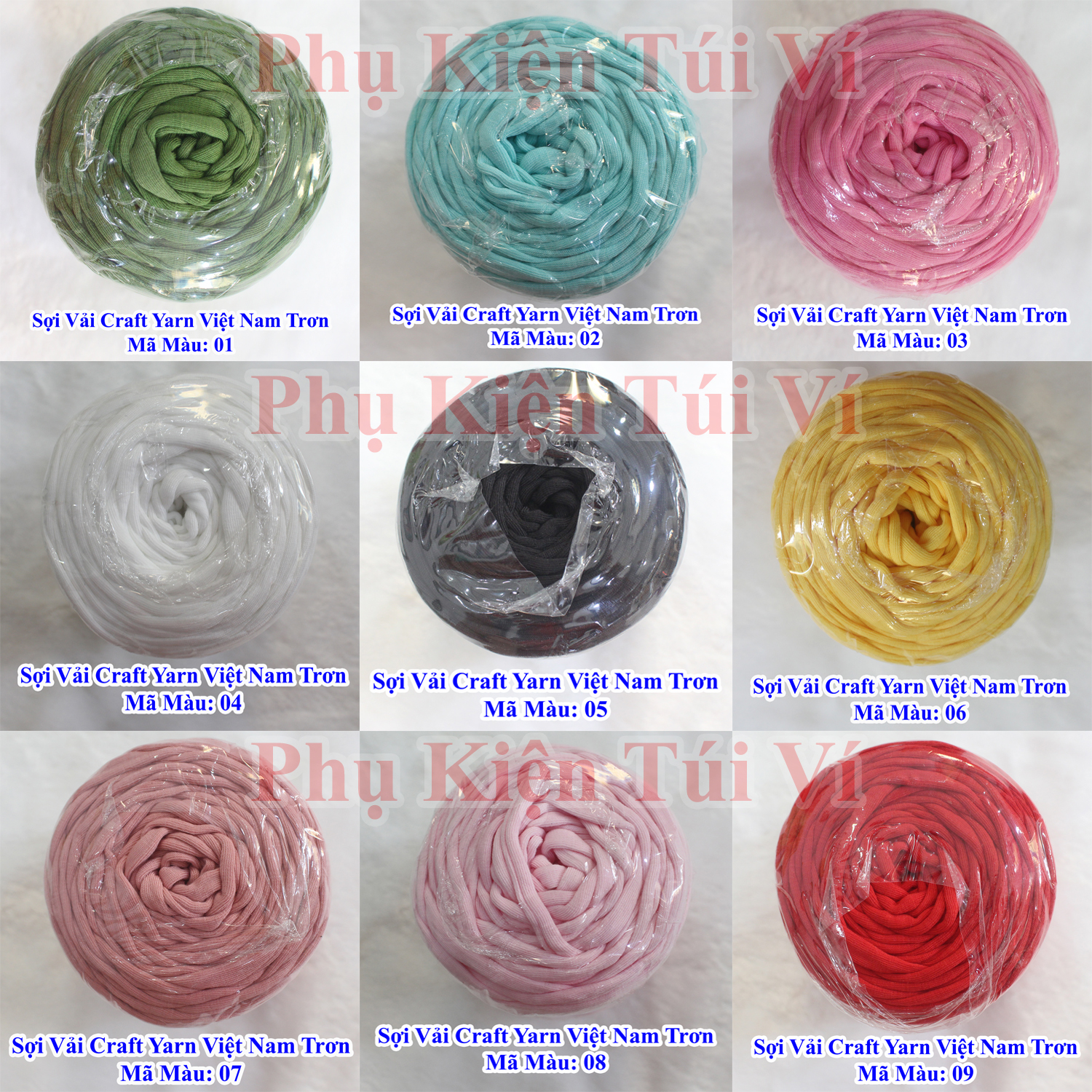 Sợi vải Việt Nam trơn 75k/c 250gr +-25gr/ Sợi vải craft yarn