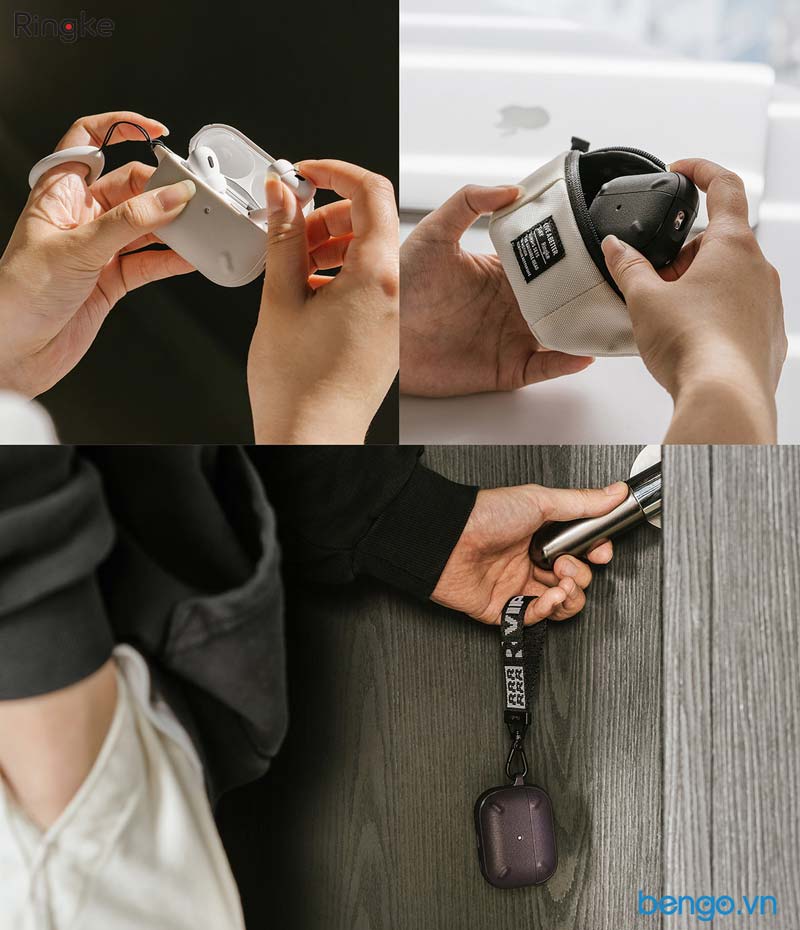 Vỏ Ốp AirPods Pro 2 RINGKE Onyx