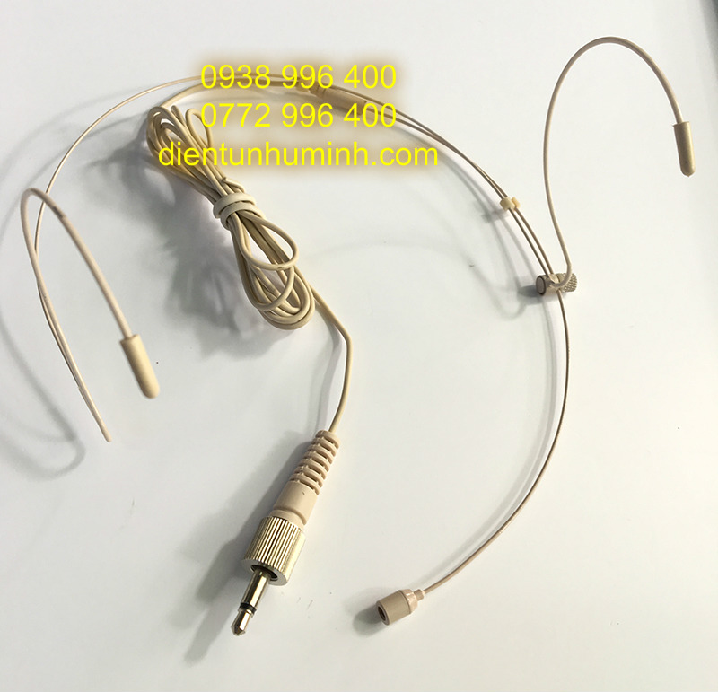 Micro Đeo tai Sennheiser 3.5mm vặn răng Trong