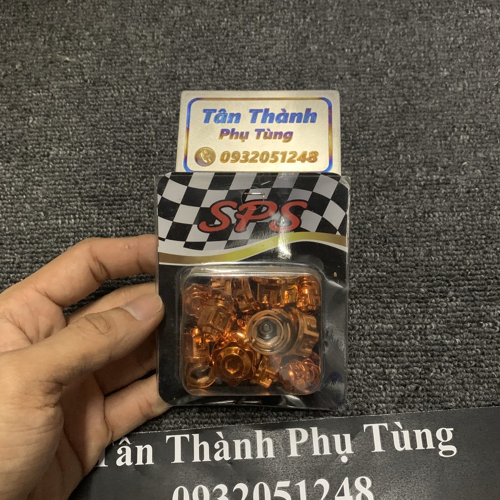 Ốc chụp màu trang trí xe máy kiểu hộp