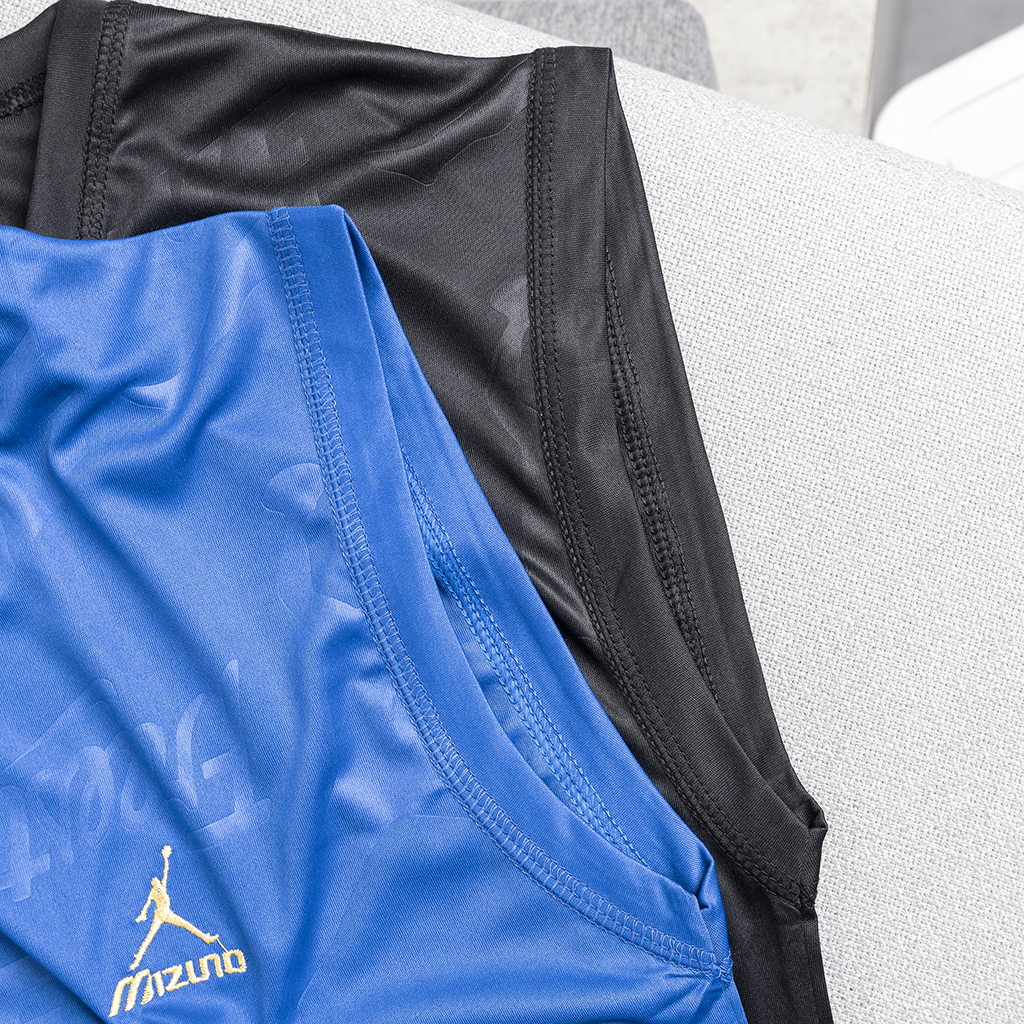 Áo ba lỗ nam, áo tanktop thể thao trơn vải mát lạnh dập vân