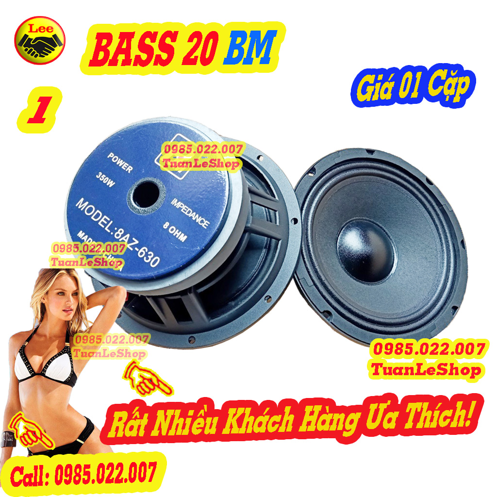 02 loa bass 20 bm từ 140 coil 51 cao cấp hang nhập khẩu - giá 1 đôi loa bass 2 tac