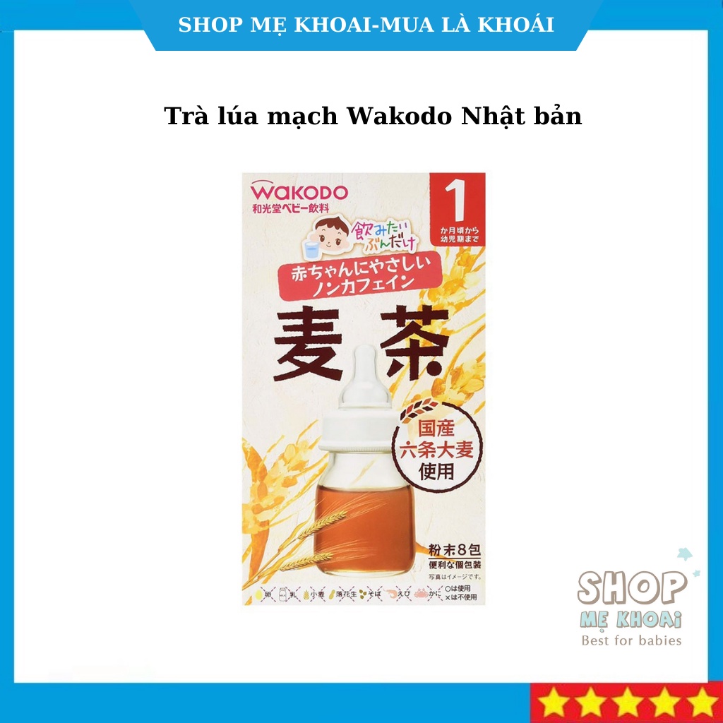 Set 8 gói lẻ các vị trà Wakodo cho bé từ 5 tháng