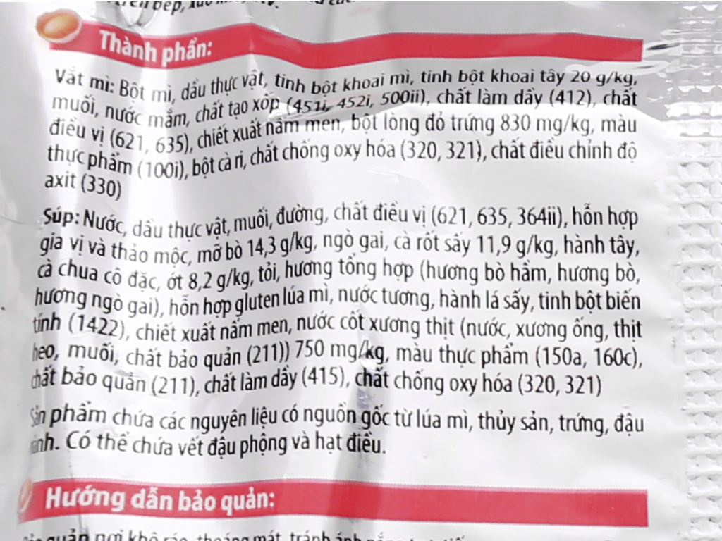 Thùng Mì Omachi Xốt Bò Hầm (30 gói x 80g)
