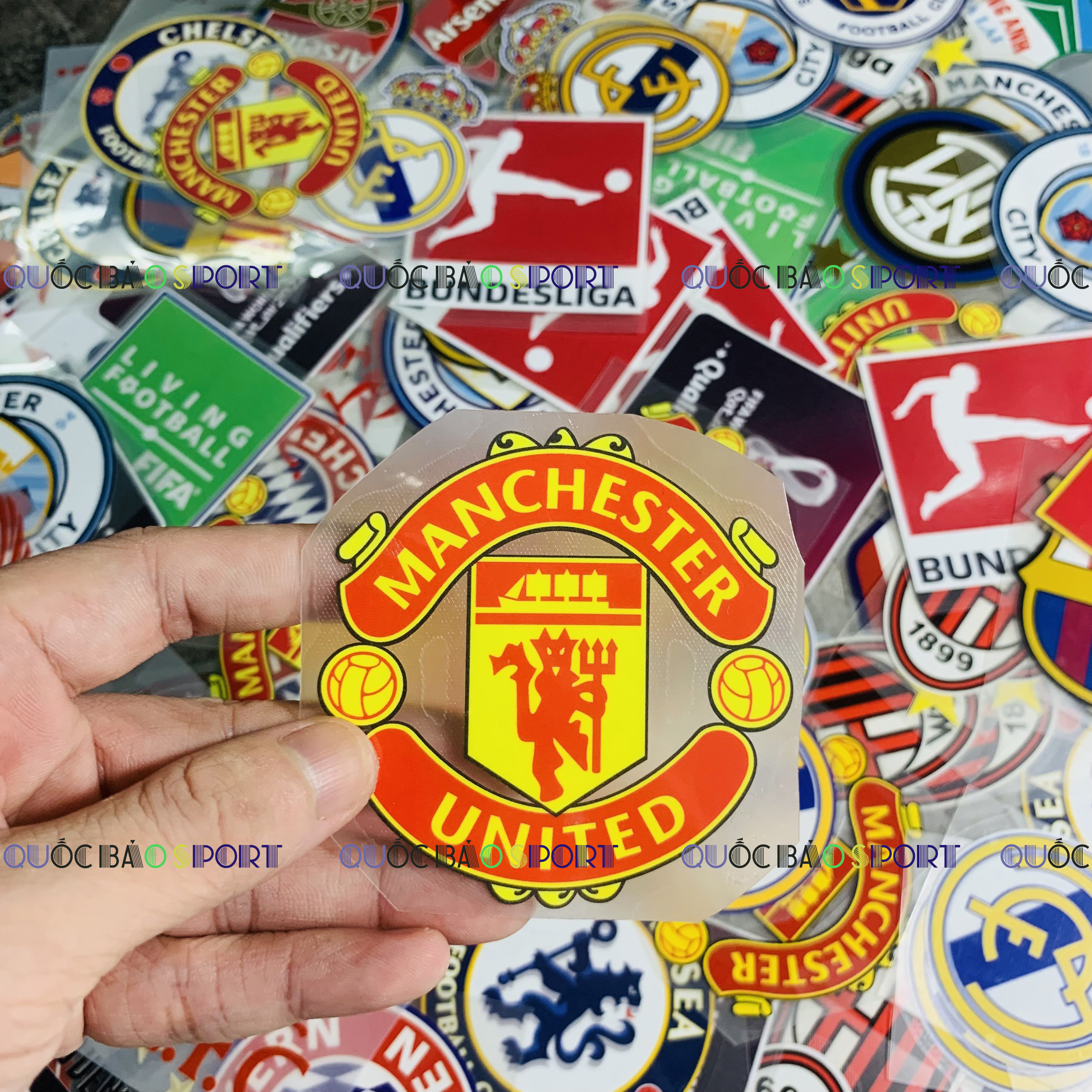 [Logo bóng đá- logo câu lạc bộ] Sticker Patch logo- decal clb cao cấp