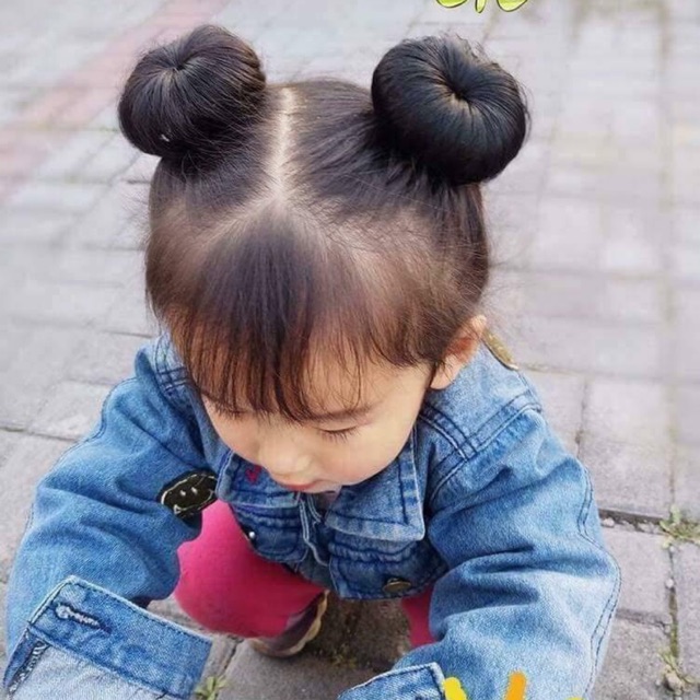 [Dành Cho Bé] Búi Mini/ Búi Natra Siêu Dày Dạng Kẹp Cho Bé Gái